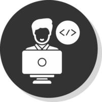 diseño de icono de vector de programador