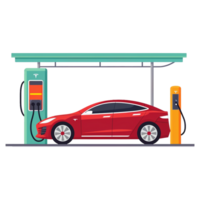 Tesla Modell- s Luxus Auto ai generativ png