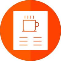 Coffee Menu Vector Icon Design