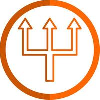 Triple Arrows Vector Icon Design