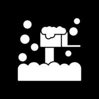 cubierto de nieve buzón vector icono diseño