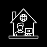 Work From Home Vector Icon Design