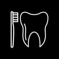 diente cepillo vector icono diseño