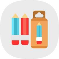 Color Pencil Vector Icon Design