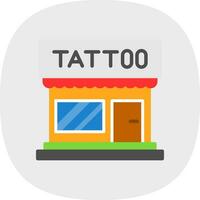 tatuaje estudio vector icono diseño