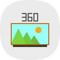 360 Image Vector Icon Design