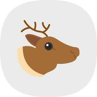 Reindeer Vector Icon Design