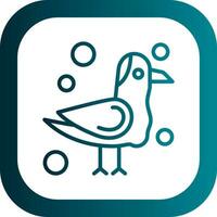 Seagull Vector Icon Design