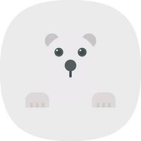 Polar bear Vector Icon Design