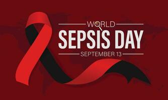Vector illustration on the theme of Sepsis awareness month observed each year during September and Sepsis awareness day September 13.