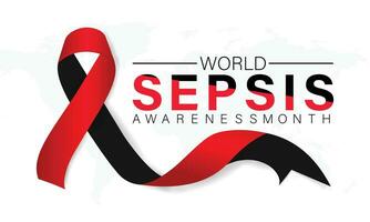 Vector illustration on the theme of Sepsis awareness month observed each year during September .Banner  and poster  design.