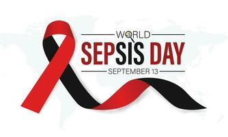 Vector illustration on the theme of Sepsis awareness month observed each year during September and Sepsis awareness day September 13.