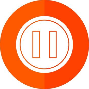 diseño de icono de vector de pausa
