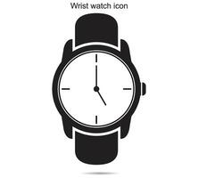 Wrist watch icon, vector illustration.