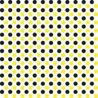 Yellow and black dot pattern background. Polkadot. Dot background. Seamless pattern. for backdrop, decoration, Gift wrapping, wall tiles, floor tiles. vector