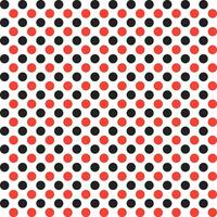 Red and black dot pattern background. Polkadot. Dot background. Seamless pattern. for backdrop, decoration, Gift wrapping, wall tiles, floor tiles. vector