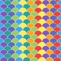 Rainbow fish scales pattern. fish scales pattern. fish scales seamless pattern. Decorative elements, clothing, paper wrapping, bathroom tiles, wall tiles, backdrop, background. vector