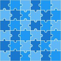 Blue jigsaw pattern. jigsaw line pattern. jigsaw seamless pattern. Decorative elements, clothing, paper wrapping, bathroom tiles, wall tiles, backdrop, background. vector