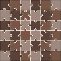 Brown jigsaw pattern. jigsaw line pattern. jigsaw seamless pattern. Decorative elements, clothing, paper wrapping, bathroom tiles, wall tiles, backdrop, background. vector