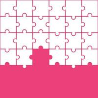 Pink jigsaw pattern. jigsaw line pattern. jigsaw seamless pattern. Decorative elements, clothing, paper wrapping, bathroom tiles, wall tiles, backdrop, background. vector