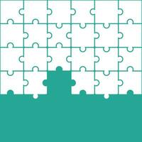 Green jigsaw pattern. jigsaw line pattern. jigsaw seamless pattern. Decorative elements, clothing, paper wrapping, bathroom tiles, wall tiles, backdrop, background. vector