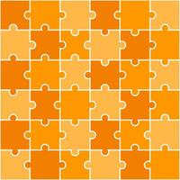 Orange jigsaw pattern. jigsaw line pattern. jigsaw seamless pattern. Decorative elements, clothing, paper wrapping, bathroom tiles, wall tiles, backdrop, background. vector