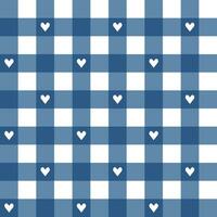 Navy blue plaid pattern background. plaid pattern background. plaid background. Seamless pattern. for backdrop, decoration, gift wrapping, gingham tablecloth, blanket, tartan, fashion fabric print. vector