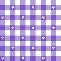 Purple plaid pattern background. plaid pattern background. plaid background. Seamless pattern. for backdrop, decoration, gift wrapping, gingham tablecloth, blanket, tartan, fashion fabric print. vector