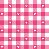 Pink plaid pattern background. plaid pattern background. plaid background. Seamless pattern. for backdrop, decoration, gift wrapping, gingham tablecloth, blanket, tartan, fashion fabric print. vector
