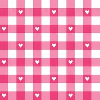 Pink plaid pattern background. plaid pattern background. plaid background. Seamless pattern. for backdrop, decoration, gift wrapping, gingham tablecloth, blanket, tartan, fashion fabric print. vector