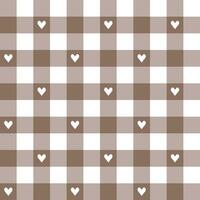 Brown plaid pattern background. plaid pattern background. plaid background. Seamless pattern. for backdrop, decoration, gift wrapping, gingham tablecloth, blanket, tartan, fashion fabric print. vector