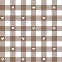 Brown plaid pattern background. plaid pattern background. plaid background. Seamless pattern. for backdrop, decoration, gift wrapping, gingham tablecloth, blanket, tartan, fashion fabric print. vector