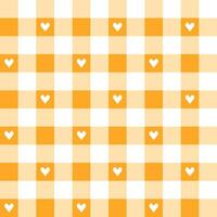 Orange plaid pattern background. plaid pattern background. plaid background. Seamless pattern. for backdrop, decoration, gift wrapping, gingham tablecloth, blanket, tartan, fashion fabric print. vector