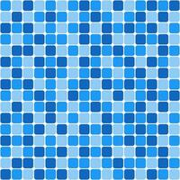 Blue tile background, rounded corners mosaic tile background, Tile background, Seamless pattern, Mosaic seamless pattern, Mosaic tiles texture or background. Bathroom wall tiles, swimming pool tiles. vector