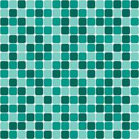 Green tile background, rounded corners mosaic tile background, Tile background, Seamless pattern, Mosaic seamless pattern, Mosaic tiles texture or background. Bathroom wall tiles, swimming pool tiles. vector