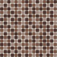 Brown tile background, rounded corners mosaic tile background, Tile background, Seamless pattern, Mosaic seamless pattern, Mosaic tiles texture or background. Bathroom wall tiles, swimming pool tiles. vector