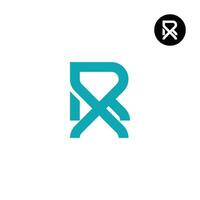 Letter RX XR Monogram Logo Design vector