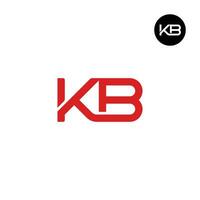 Letter KB Monogram Logo Design vector