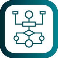 Flow Chart Vector Icon Design
