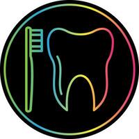 Tooth Brush Vector Icon Design