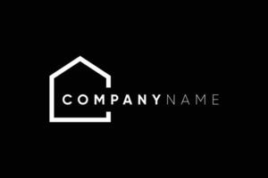 Creative and minimalist home logo design vector template