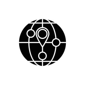 marker icon. solid icon vector