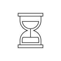 arena reloj icono. contorno icono vector