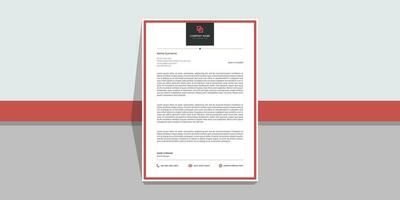 Minimalist concept , modern , clean , creative , simple , professional , corporate ,business style letterhead design template. Unique letterhead design with abstract shape with color variation . vector