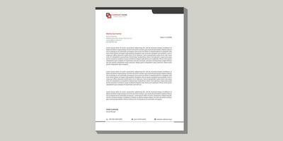 Minimalist concept , modern , clean , creative , simple , professional , corporate ,business style letterhead design template. Unique letterhead design with abstract shape . vector