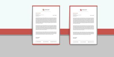 Minimalist concept , modern , clean , creative , simple , professional , corporate ,business style letterhead design template. Unique letterhead design with abstract shape with color variation . vector