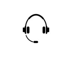 Headset icon vector illustration logo template for many purpose. Isolated on white background