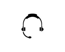 Headset icon vector illustration logo template for many purpose. Isolated on white background