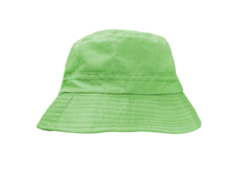 Green bucket hat isolated PNG transparent