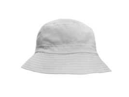 white bucket hat isolated PNG transparent